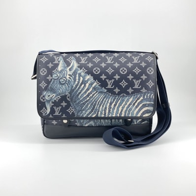 LOUIS VUITTON(ルイ・ヴィトン) チャップマンブラザーズ モノグラムサバンナGM M43293 メッセンジャーバッグ ネイビー