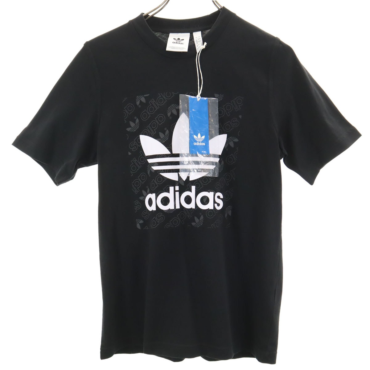 未使用 adidas Originals アディダスオリジナルス トレフォイルロゴ 半袖 Tシャツ XS ブラック