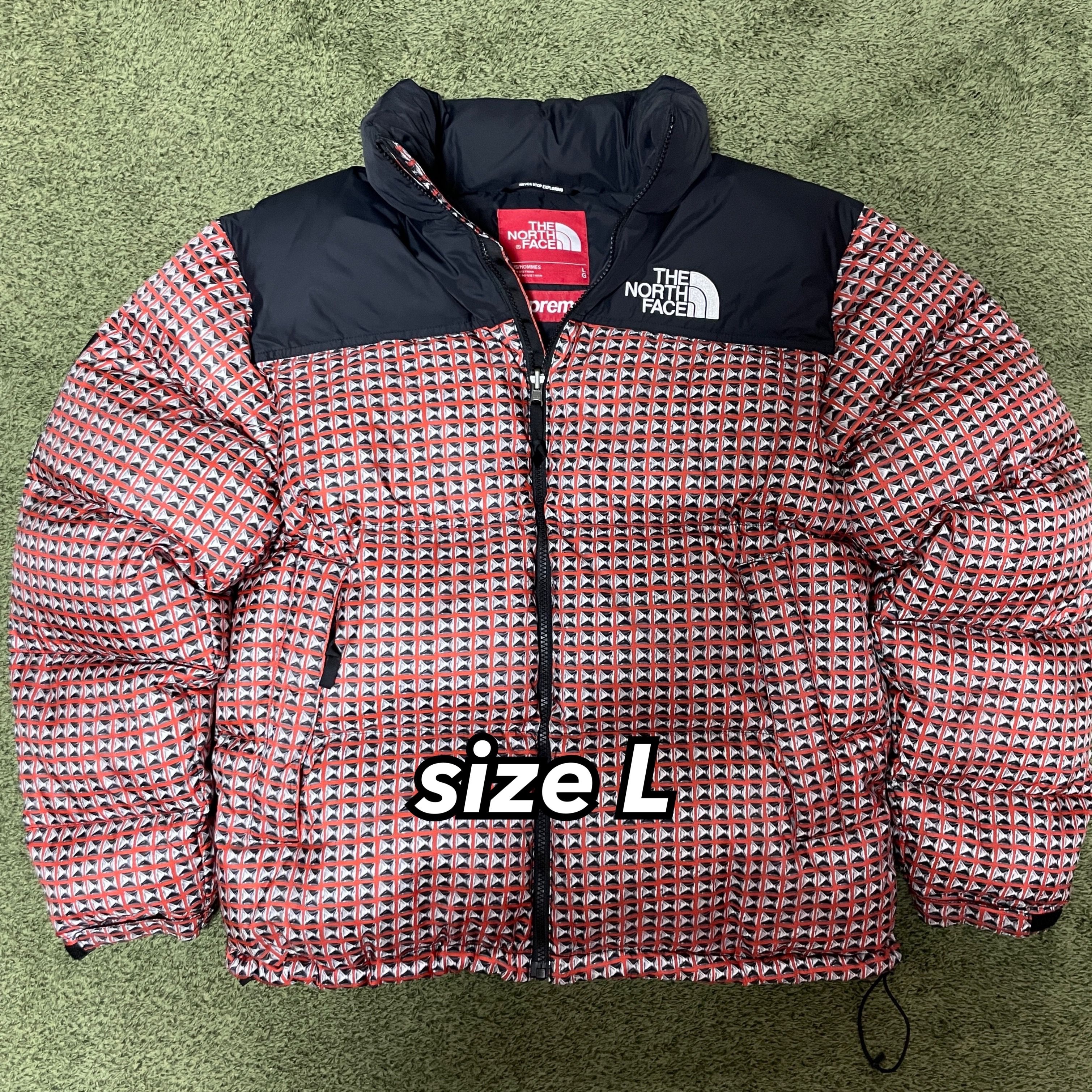 Supreme x The North Face Studded Nuptse Jacket "Red"