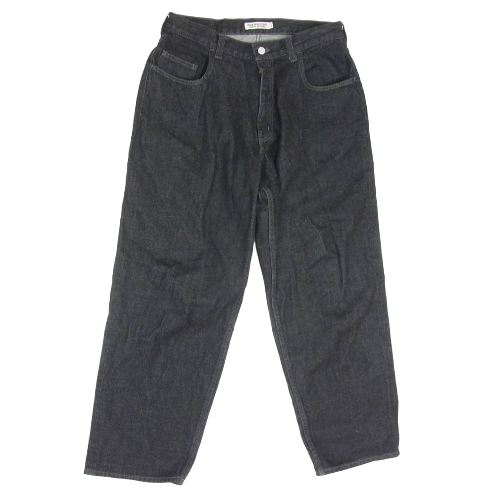 COOTIE クーティー デニムパンツ 23SS CTE-23S110 Black Fade 12.5oz 5 POCKET BAGGY DENIM PANTS ワイドシルエット5ポケット バギー ブラック デニム パンツ ブラック系 M【中古】