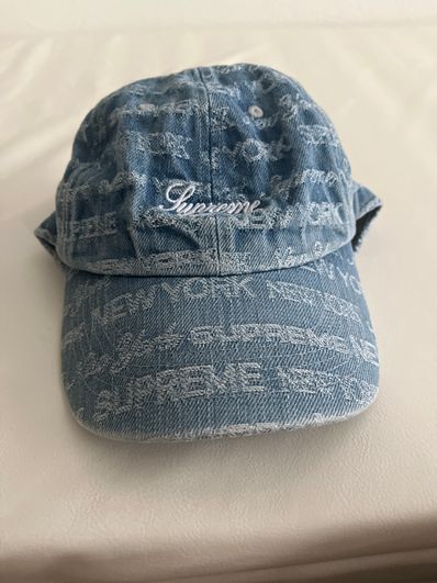 Supreme Multi Type Jacquard Denim 6-Panel "Blue"