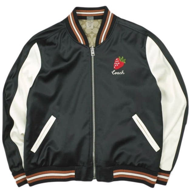 新品　未使用　COACH コーチ　シグネチャー スーベニア ジャケット 未使用に近い】COACH コーチ リバーシブル シグネチャー スーベニア