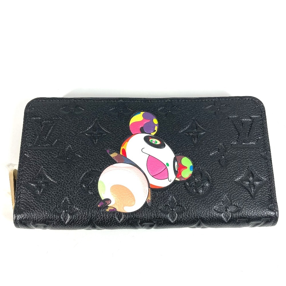 ルイヴィトン LOUIS VUITTON ジッピー・ウォレット M14160 日本限定 LV × TM モノグラムアンプラント 村上隆 パンダ ラウンドファスナー 長財布 モノグラムアンプラントレザー ノワール ブラック 未使用