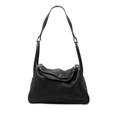 エルメス リンディ34 ハンドバッグ ショルダーバッグ □Q刻印 ブラック トリヨンクレマンス レディース HERMES 【中古】