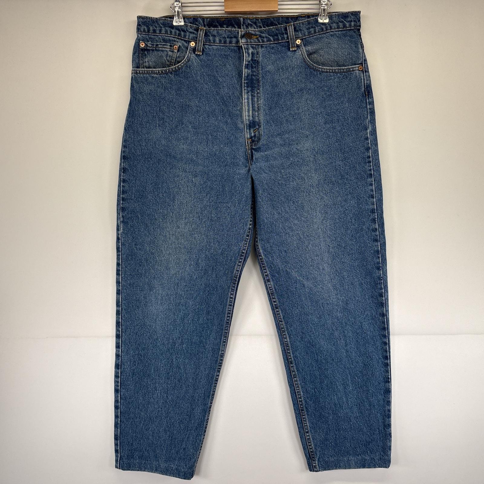 古着 90's/90年代 リーバイス Levi's デニムパンツ 550 テーパード 5ポケット ジーンズ ジーパン 大きいサイズ w42 L32  ブルー メンズ