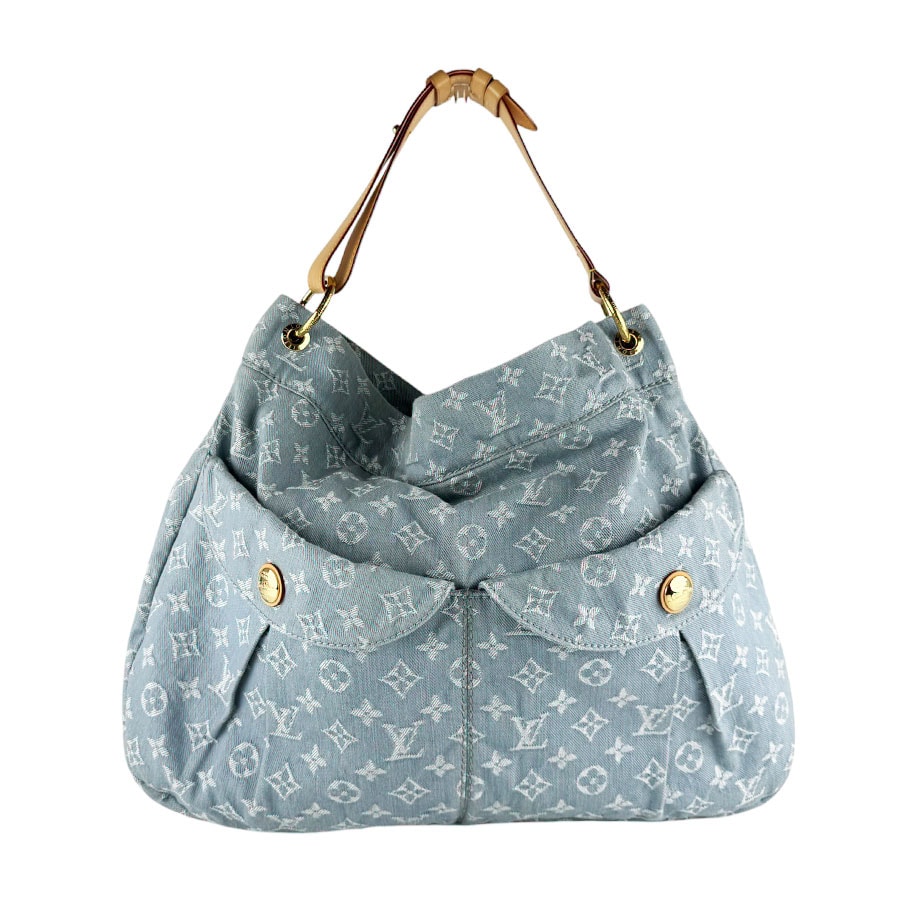 ルイ ヴィトン LOUIS VUITTON ハンドバッグ モノグラム デニム デイリーGM モノグラムデニム ライトブルー レディース M40492【中古】 z10313
