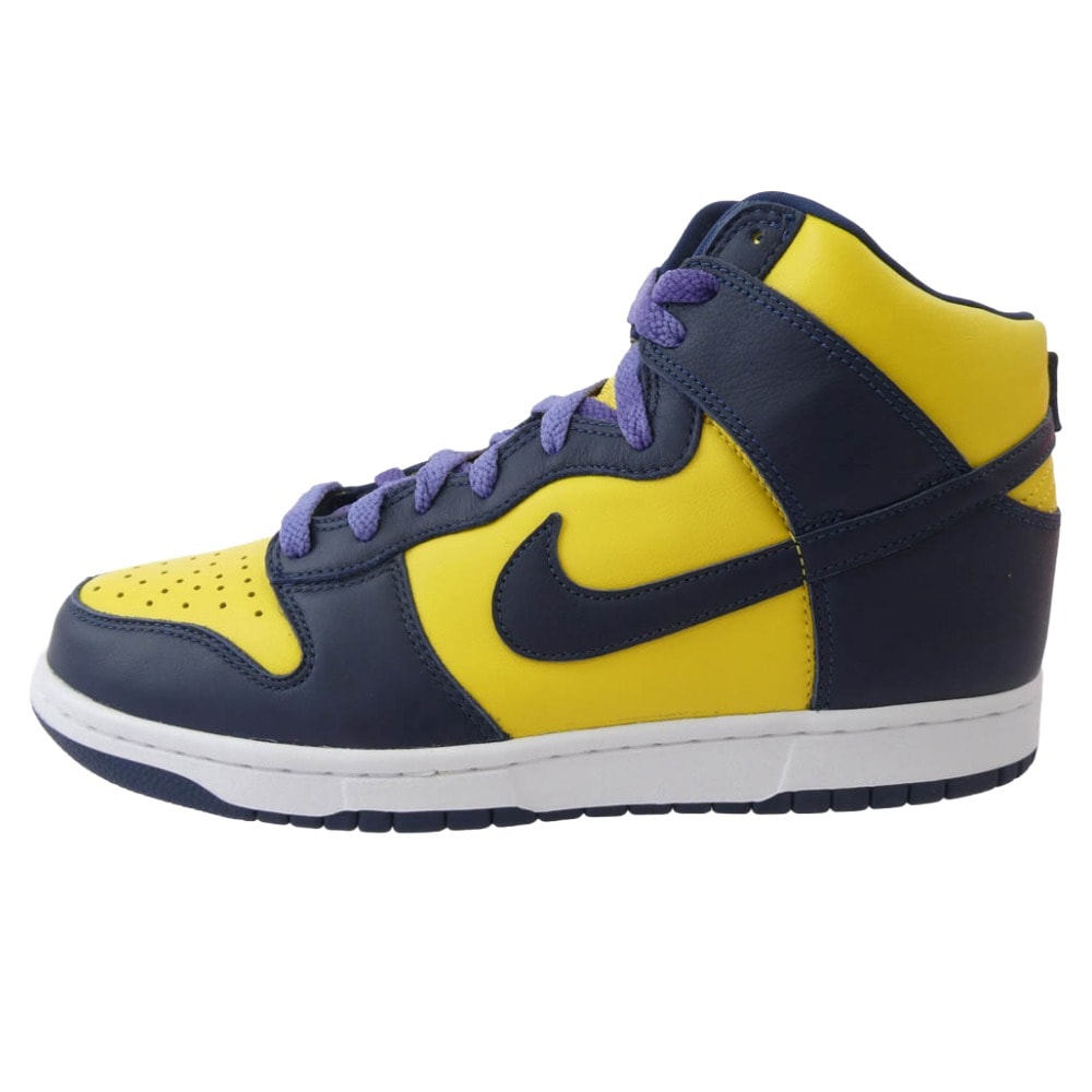 NIKE ナイキ スニーカー CZ8149-700 Dunk High Michigan ダンク ハイ ミシガン 2020年モデル イエロー系 パープル系 28cm【中古】