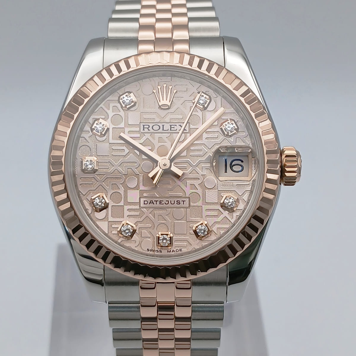 ROLEX ロレックス デイトジャスト 31 コンピューター文字盤 ピンクゴールド 18K/SS R番 腕時計 178271G K18ピンクゴールド ステンレススチール ピンクゴールド シルバー  ボーイズ【中古】