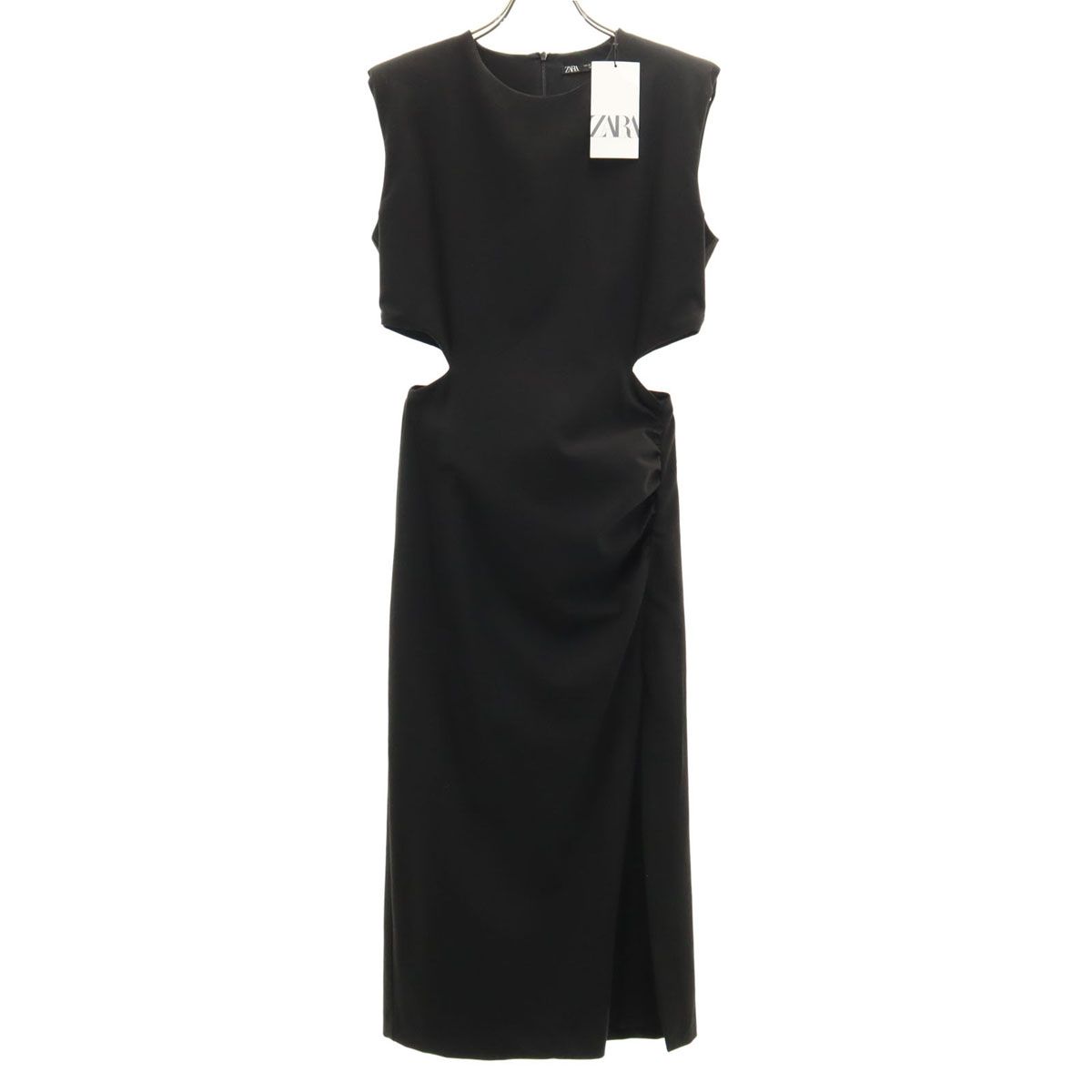 ZARA ノースリーブ カットアウト スリット ワンピース