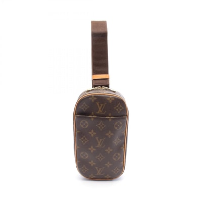 ルイ・ヴィトン LOUIS VUITTON ポシェットガンジュ ウエストバッグ ボディバッグ バッグ PVCコーティングキャンバス レザー モノグラム メンズ レディース ブラウン系 M51870 【中古】