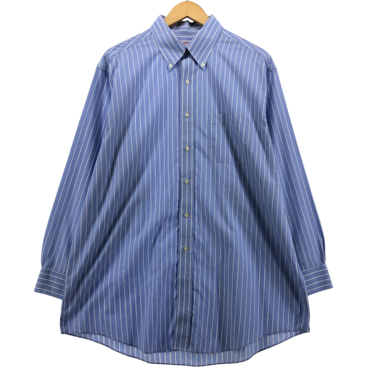 古着 ブルックスブラザーズ Brooks Brothers Est.1818 長袖 ボタンダウンストライプシャツ メンズXL相当/eaa574220
