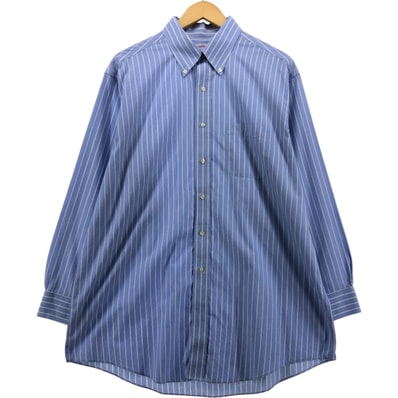 古着 ブルックスブラザーズ Brooks Brothers Est.1818 長袖 ボタンダウンストライプシャツ メンズXL相当/eaa574220