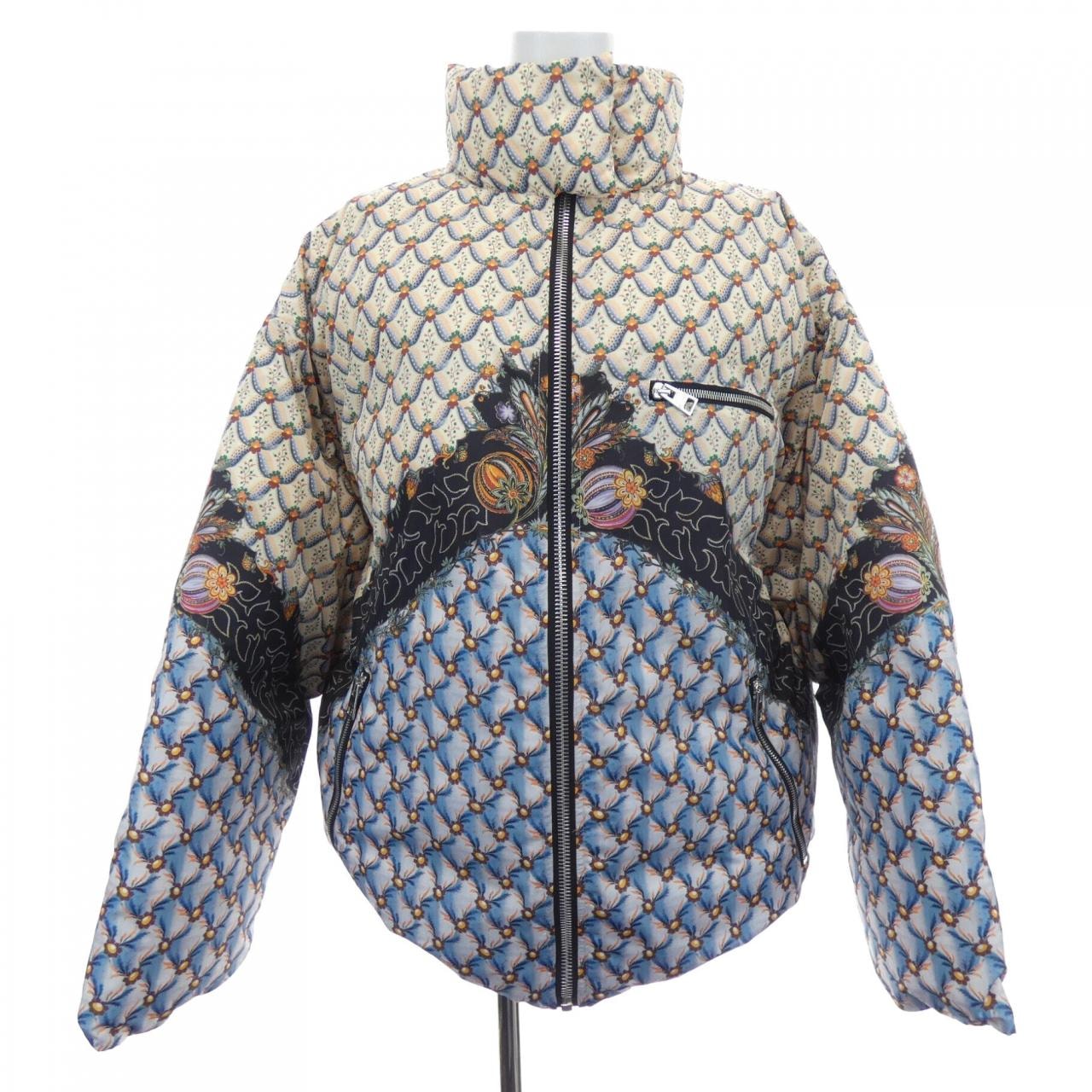 ETRO エトロ スエード 切り替え トラックジャケット ダブルジップ 中古 