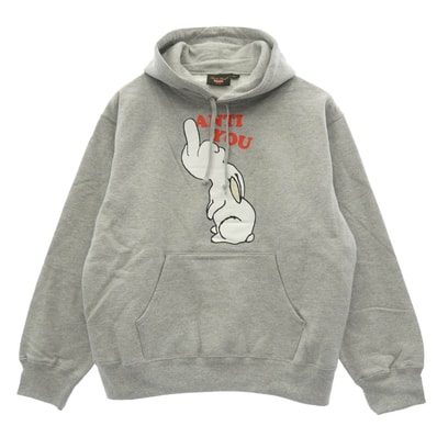 Supreme UNDERCOVER 23SS × UNDERCOVER アンダーカバー Anti You Hooded Sweatshirt アンティ ユー フーディー スウェットシャツ プルオーバー パーカー グレー系 M【中古】