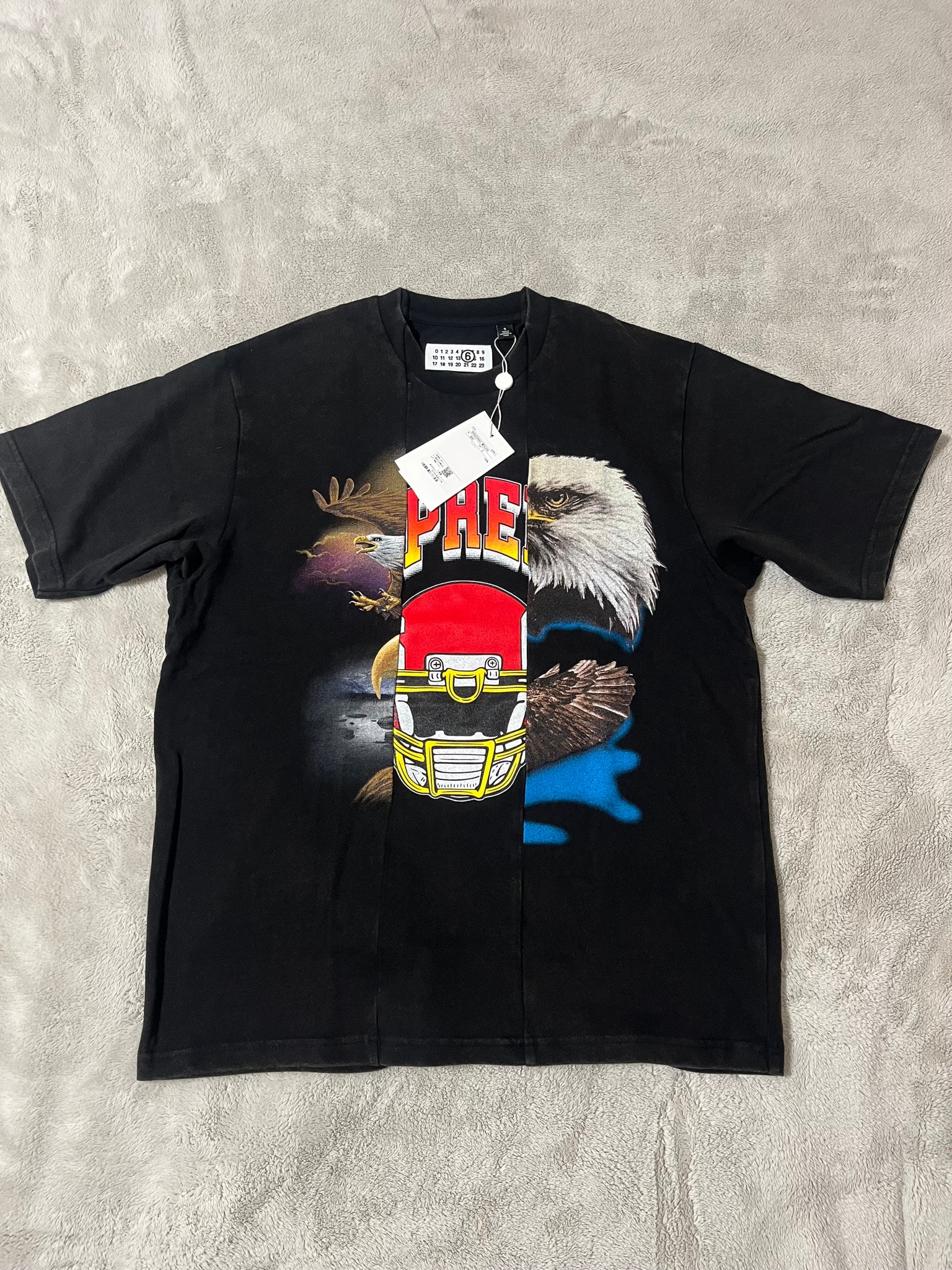 Supreme x MM6 Maison Margiela Split S/S Top "Black"