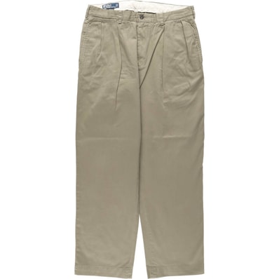 古着 ラルフローレン Ralph Lauren POLO by Ralph Lauren ANDREW PANT ツータック チノパンツ メンズw34相当/eaa634949
