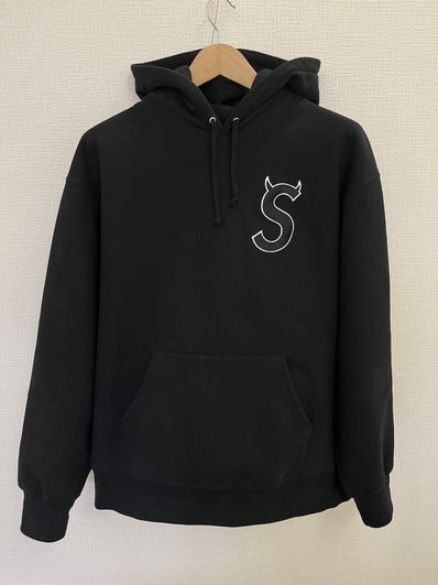 Supreme S Logo Hooded Sweatshirt "Black" (22FW)