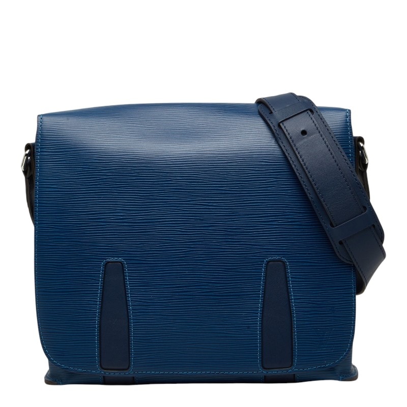ルイ ヴィトン エピ ハリントンメッセンジャーPM ショルダーバッグ M53407 ブルーアズール レザー レディース LOUIS VUITTON 【中古】