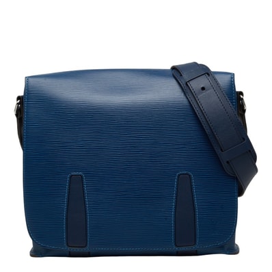 ルイ ヴィトン エピ ハリントンメッセンジャーPM ショルダーバッグ M53407 ブルーアズール レザー レディース LOUIS VUITTON 【中古】