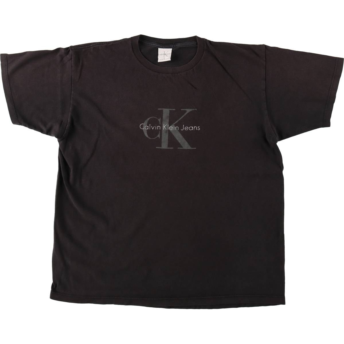 古着 カルバンクライン Calvin klein JEANS 半袖 ロゴTシャツ USA製 メンズM相当/eaa658625