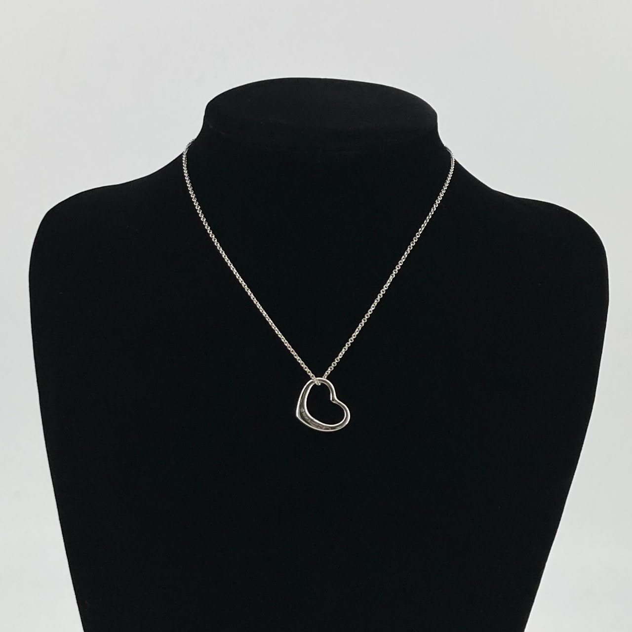 TIFFANY&Co.(ティファニー) エルサペレッティ オープンハート Ag925 ネックレス 5.4g シルバー