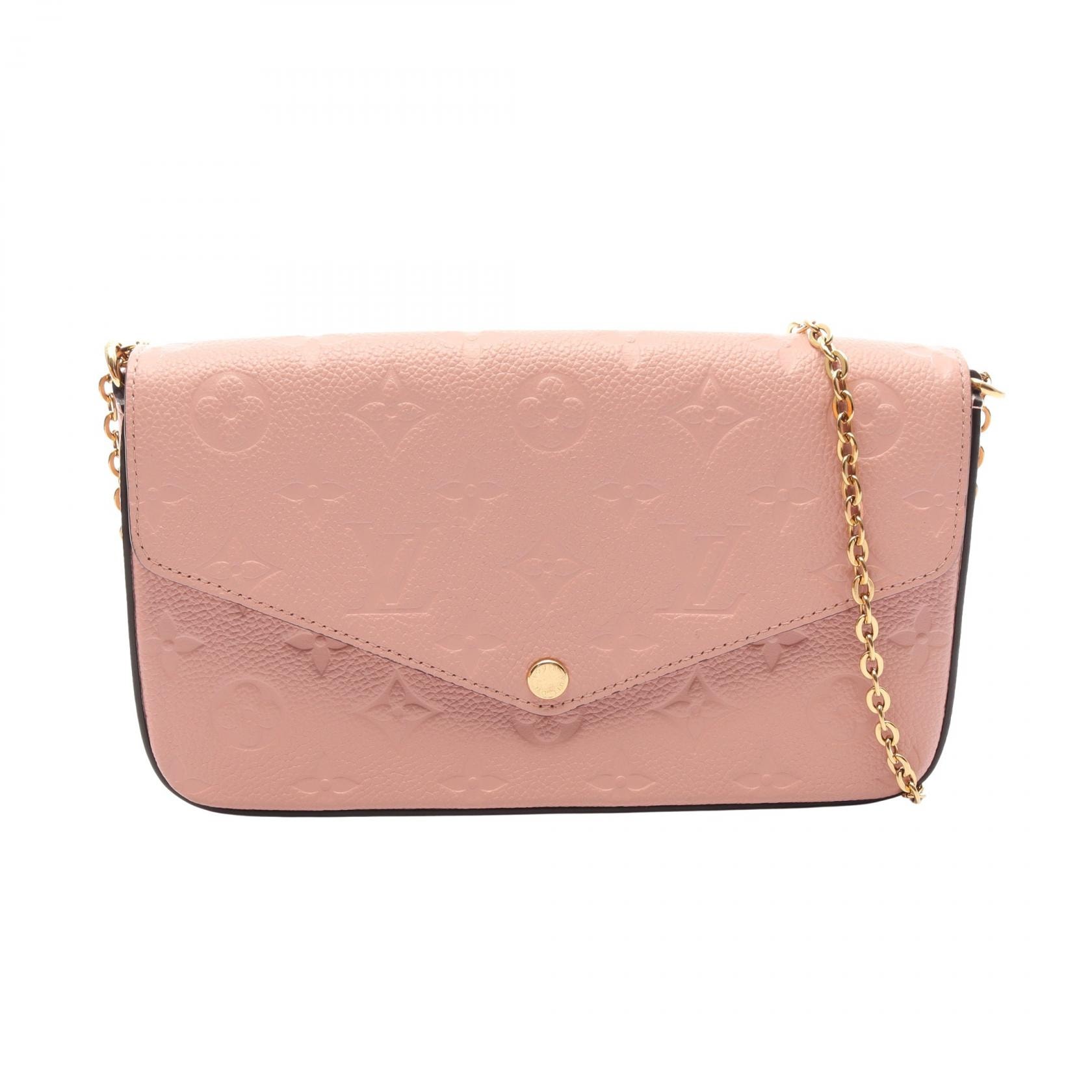 ルイ・ヴィトン LOUIS VUITTON ポシェット フェリシー モノグラム アンプラント ローズプードル ショルダーバッグ バッグ レザー モノグラム・アンプラント ローズプードル レディース ピンク系 M82608 【中古】