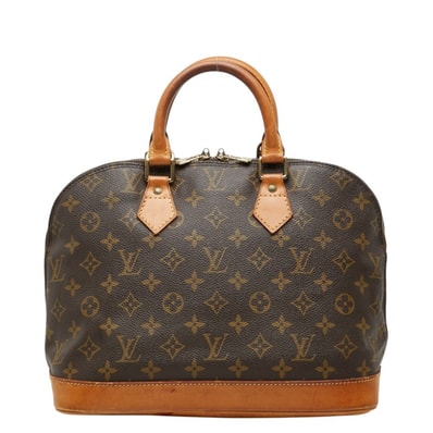 ルイ ヴィトン モノグラム アルマPM 旧型 ハンドバッグ M51130 ブラウン PVC レザー レディース LOUIS VUITTON 中古