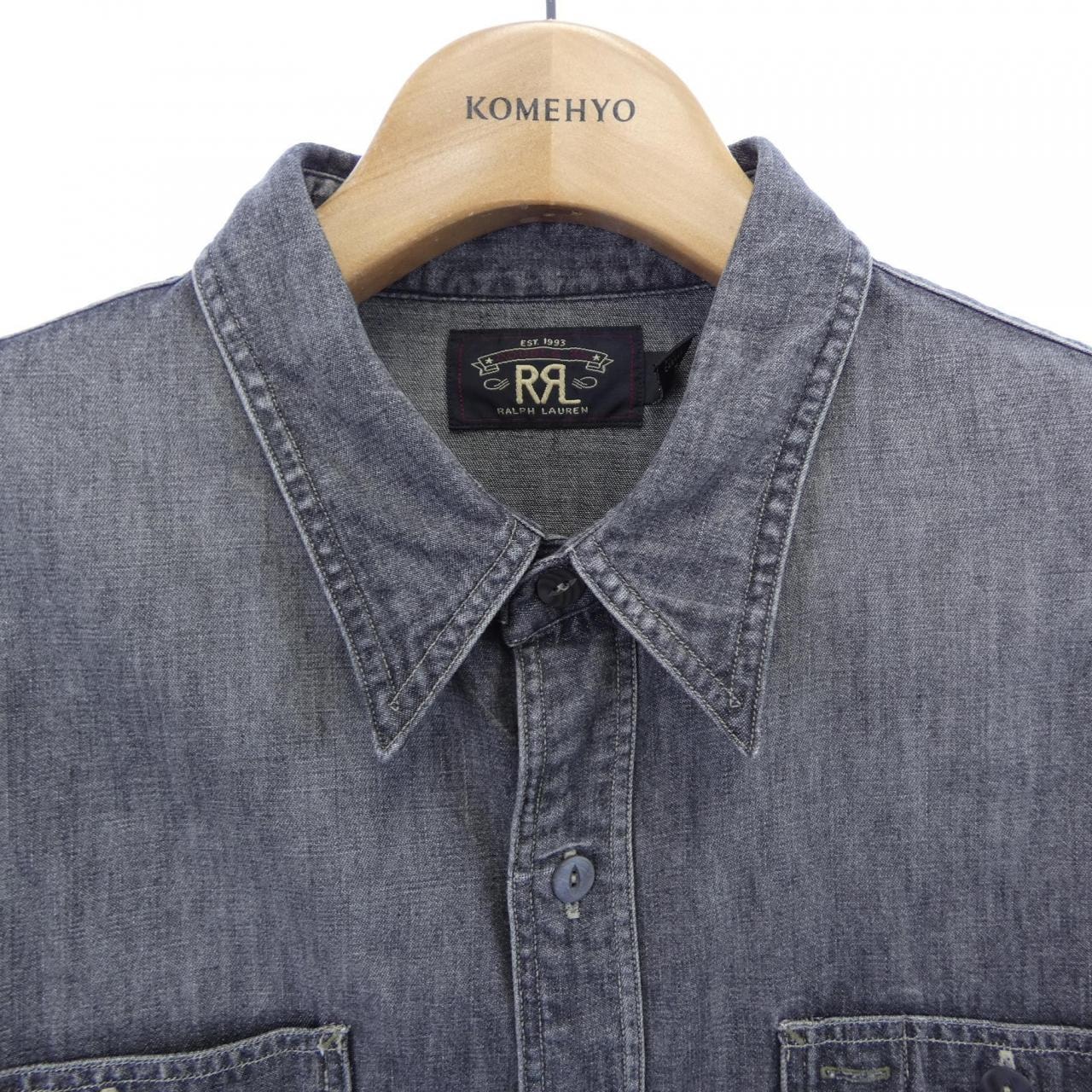 古着　RRL シャツ　サイズL C (やや傷や汚れあり)】ダブルアールエル RRL シャツ Lのブランド古着