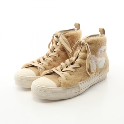 ディオール Dior DIOR × ERL B23 スニーカー 靴 ファー メンズ ベージュ系 【中古】