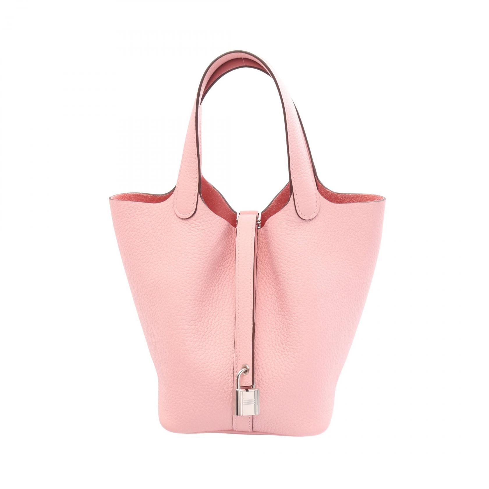 エルメス HERMES ピコタンロックPM ハンドバッグ バッグ レザー トリヨンクレマンス トリヨンクレマンス ローズサクラ K刻印(2025年製造) レディース ピンク系 【中古】