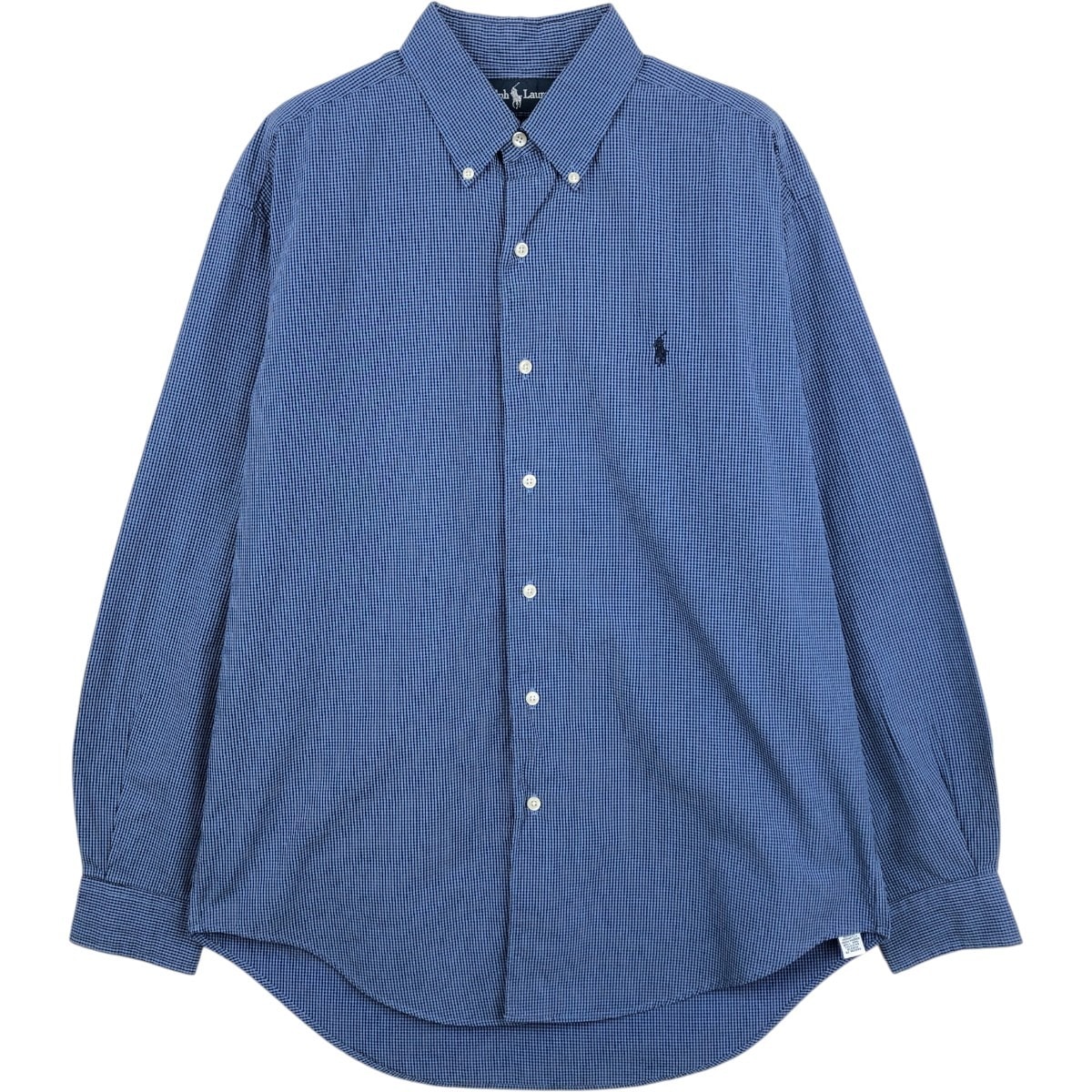 古着 ラルフローレン Ralph Lauren MARLOWE 長袖 ボタンダウンチェックシャツ メンズM相当/eaa661358