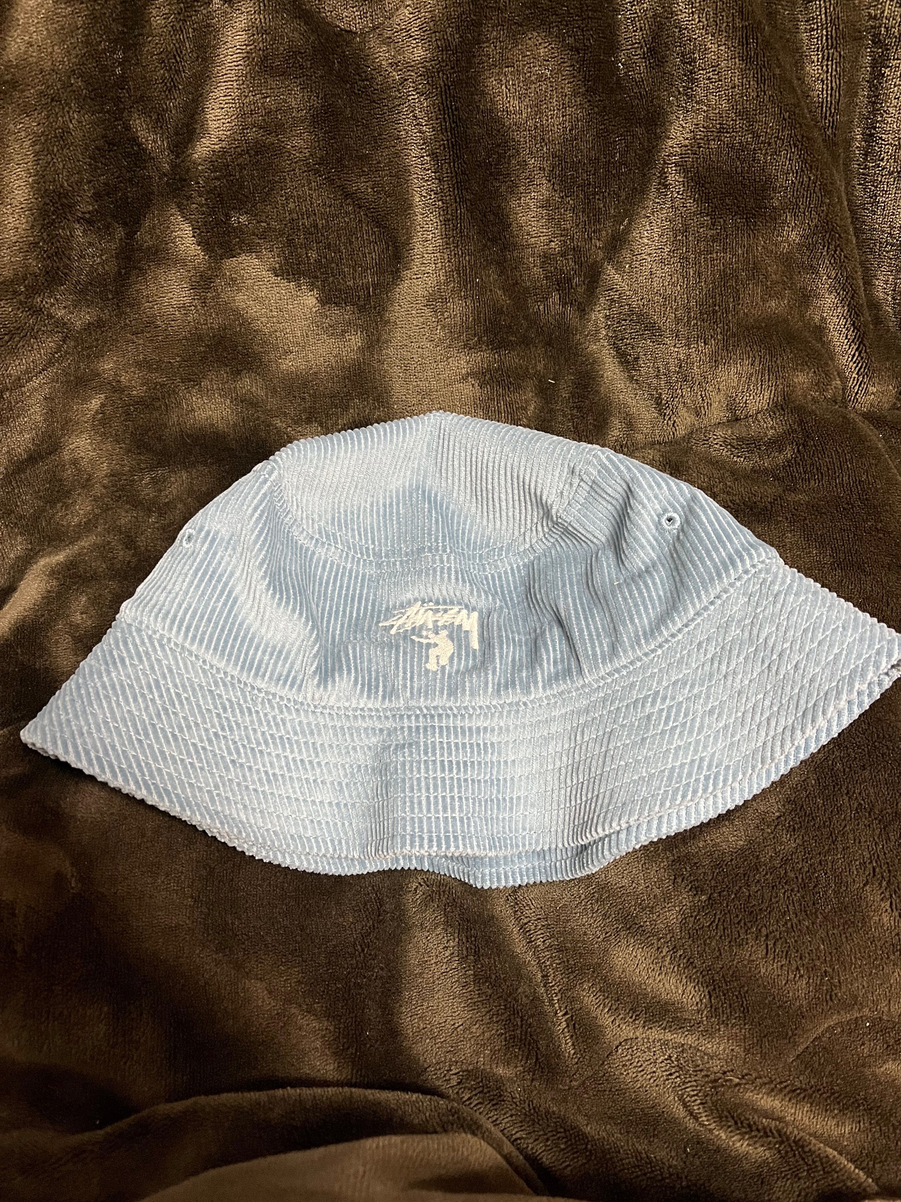 Stussy × Union 30TH Corduroy Bucket Hat "Blue"