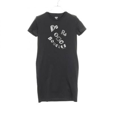 エルメス HERMES マイクロドレス Tシャツ ワンピース 衣料品 トップス コットン レディース ブラック系 3H4506DL 【中古】