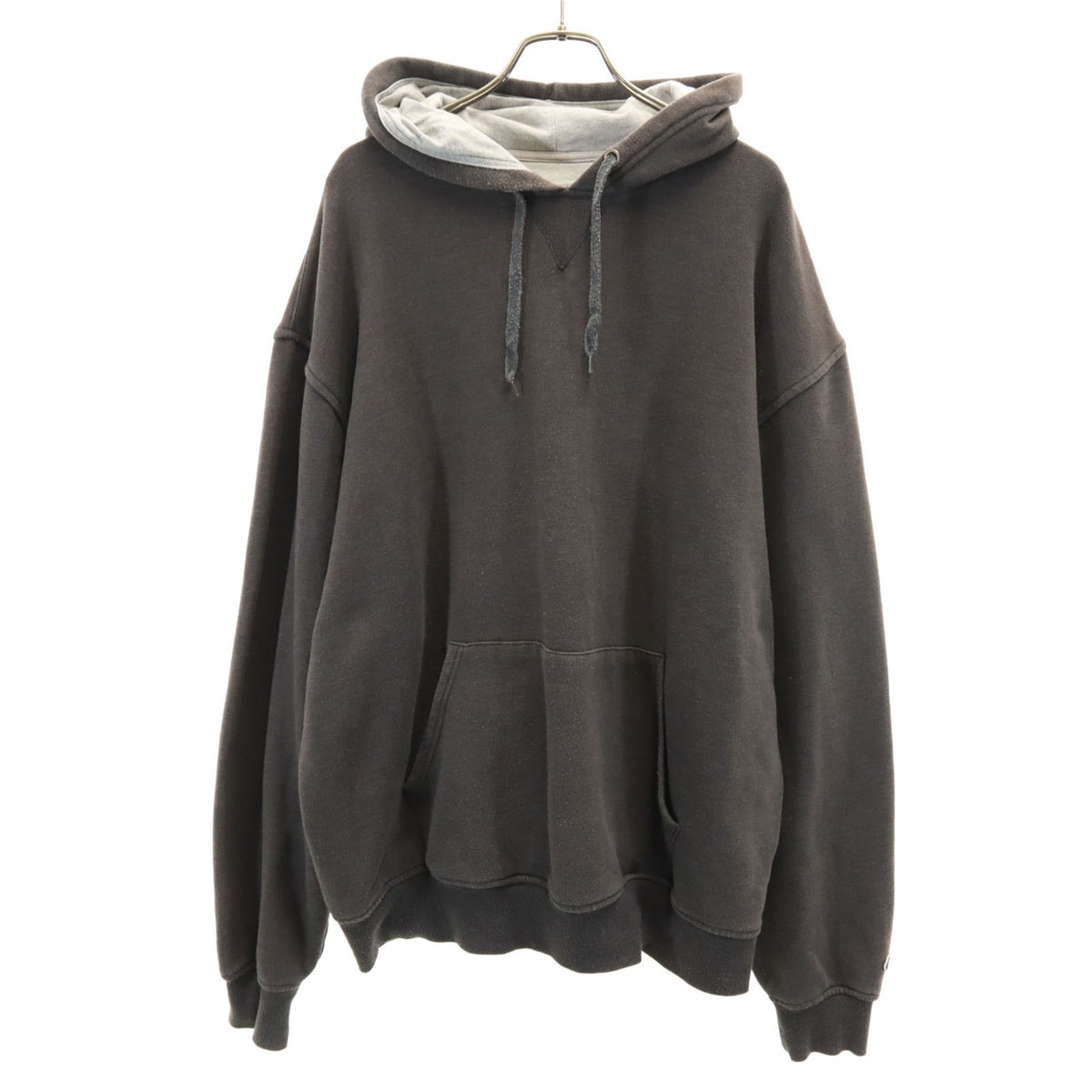 Champion チャンピオン 長袖 スウェットパーカー XL チャコールグレー