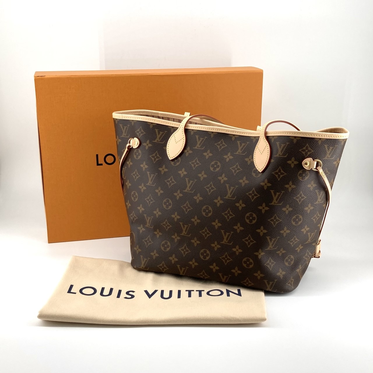 LOUIS VUITTON(ルイ・ヴィトン) ネヴァーフルMM モノグラム キャンバス M46975 ハンドバッグ ブラウン×ベージュ
