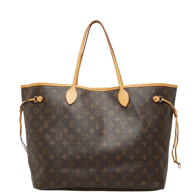 ルイ ヴィトン モノグラム ネヴァーフルGM トートバッグ ショルダーバッグ M40157 ブラウン PVC レザー レディース LOUIS VUITTON 【中古】