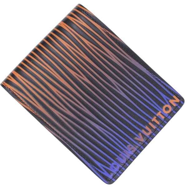 【新品】ルイヴィトン 二つ折り財布 札入れ カードケース 小銭入れ無し ポルトフォイユ・スレンダー エピ・XL レザー 本革 グラディエント エレクトリック サン M82585 メンズ カード入れ LOUIS VUITTON 2つ折り サイフ スリム コンパク
