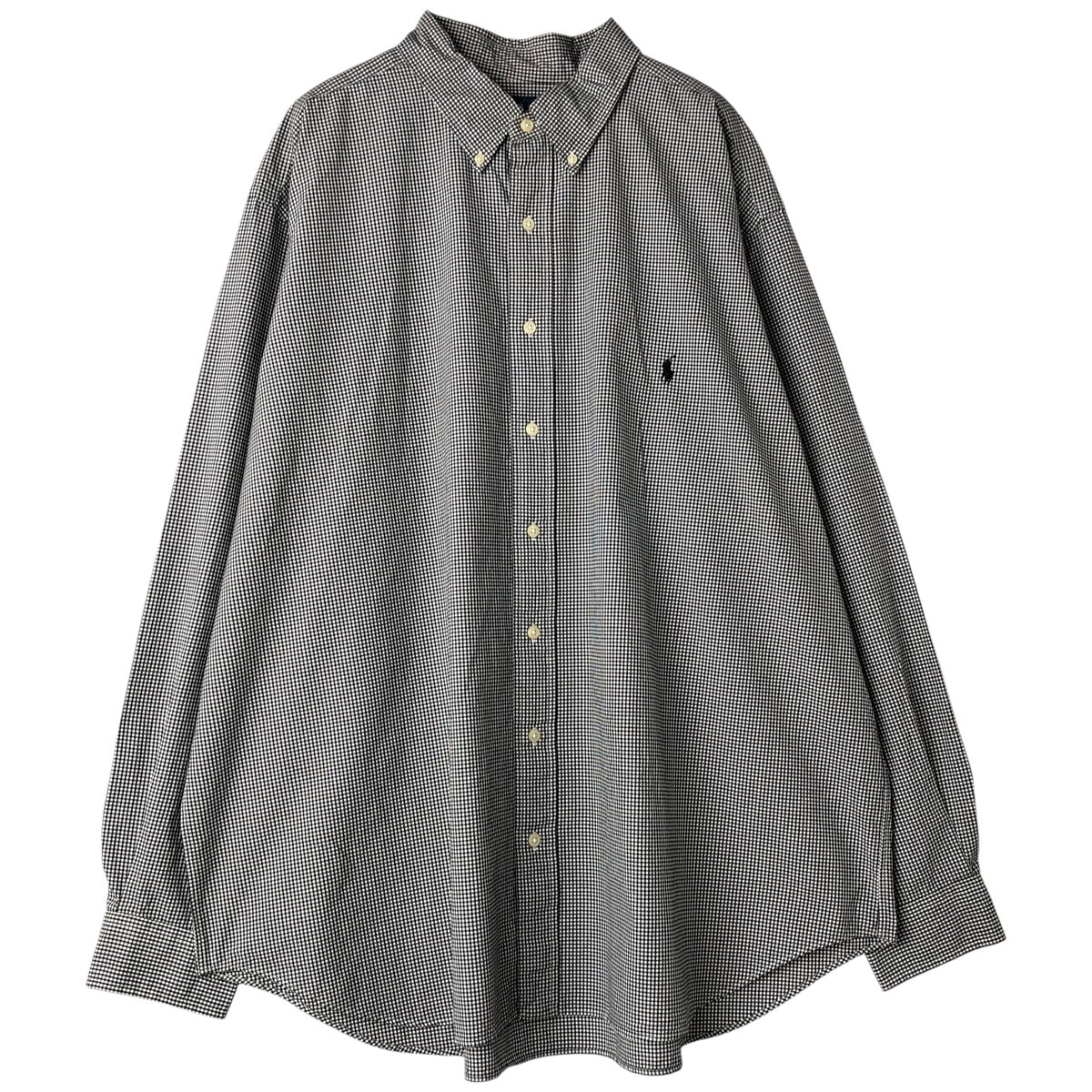 古着 ラルフローレン Ralph Lauren CLASSIC FIT ギンガムチェック 長袖 ボタンダウンチェックシャツ メンズXL相当/eaa609678