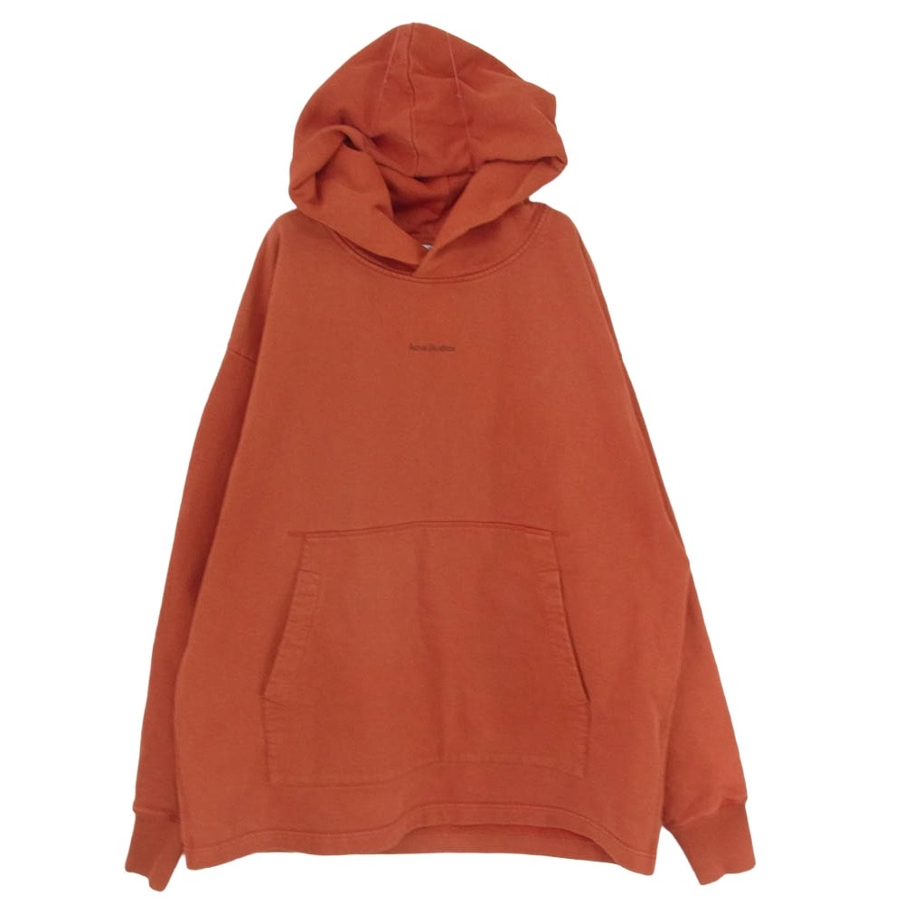 ACNE STUDIOS アクネストゥディオズ パーカー 21AW FN-MN-SWEA000175 FRANKLIN H STAMP フランクリン ロゴプリント オーバーサイズ スウェット パーカー レッド系 M【中古】