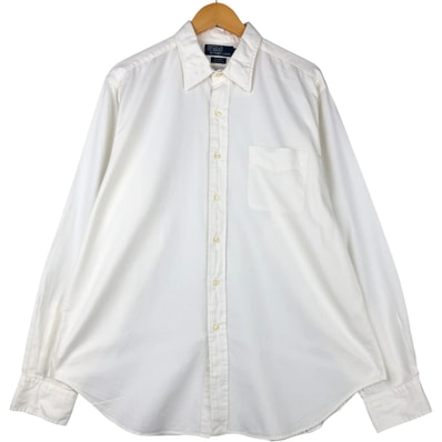 古着 ラルフローレン Ralph Lauren POLO by Ralph Lauren ANDREW ヘリンボーン 長袖 コットンシャツ メンズXL相当 ヴィンテージ/eaa591266