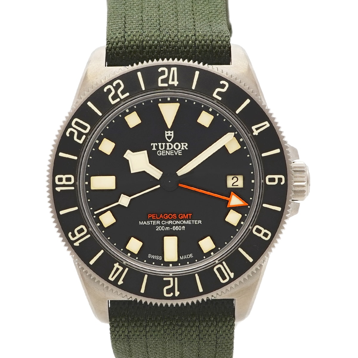 【6wea0053】チュードル ペラゴス FXD GMT 2542G267NU 黒文字盤【中古】腕時計 メンズ