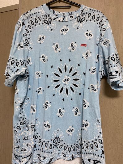 Supreme Small Box Tee "Bandana Blue"(21SS)