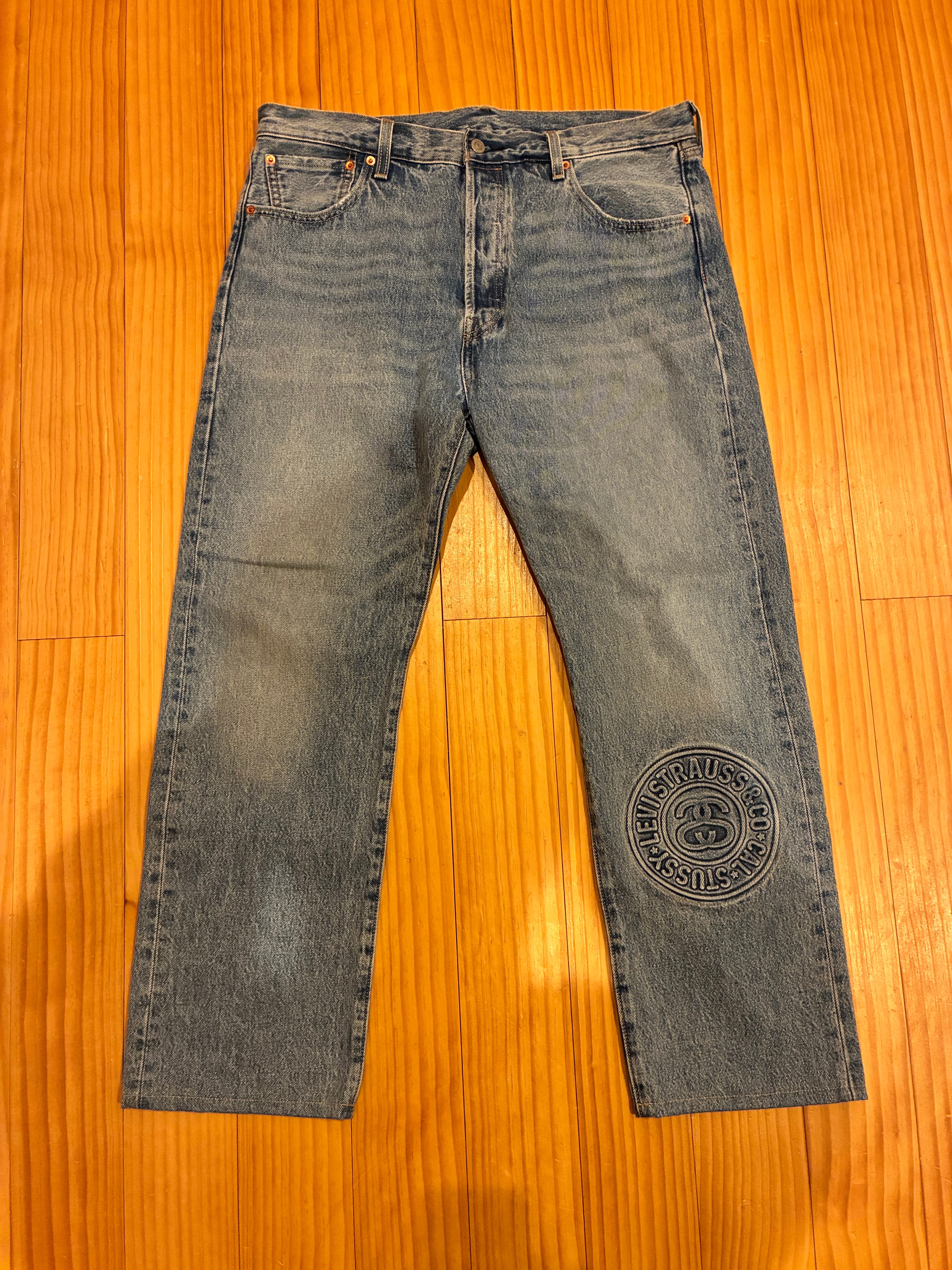 Stussy × LEVI'S Embossed 501 "Denim" A52180000