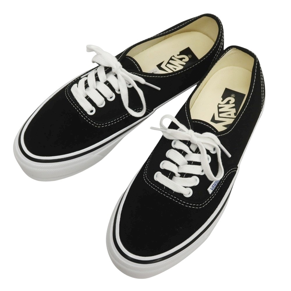 【中古】【未使用】バンズ VANS Lx Authentic 44 キャンバス スニーカー ブラック【サイズ26.5】【メンズ】