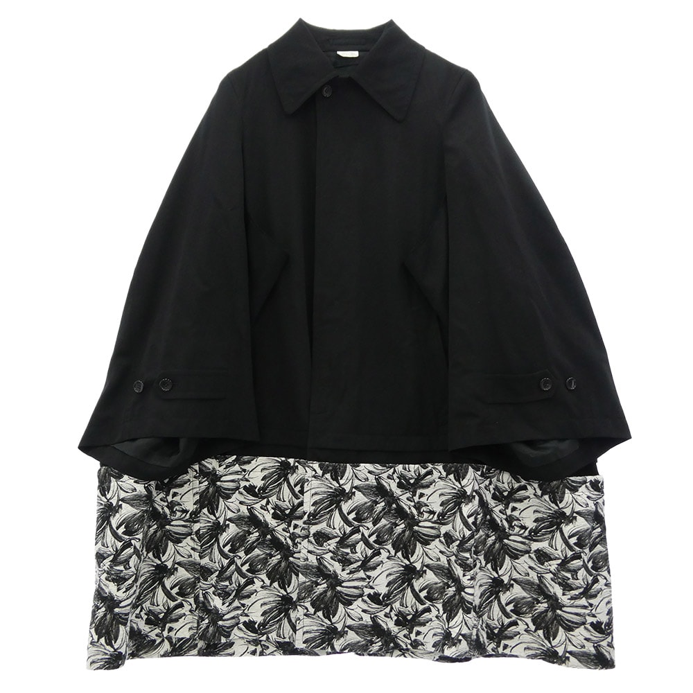 COMME des GARCONS HOMME PLUS コムデギャルソンオムプリュス コート 22SS PI-C009 オーバーサイズ ドッキング コート ブラック系 XS【中古】