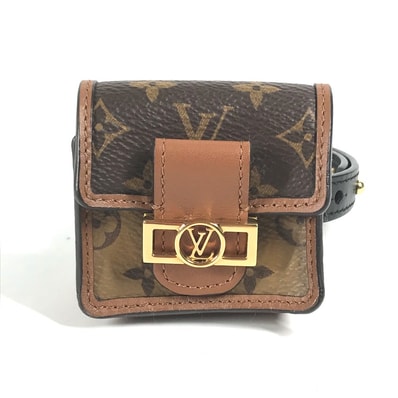 ルイヴィトン LOUIS VUITTON ブラスレ・パーティー ドーフィーヌ M6786A モノグラム リバース ブレスレット アクセサリー airpodsケース イヤフォンケース モノグラムリバースキャンバス ベージュ 美品