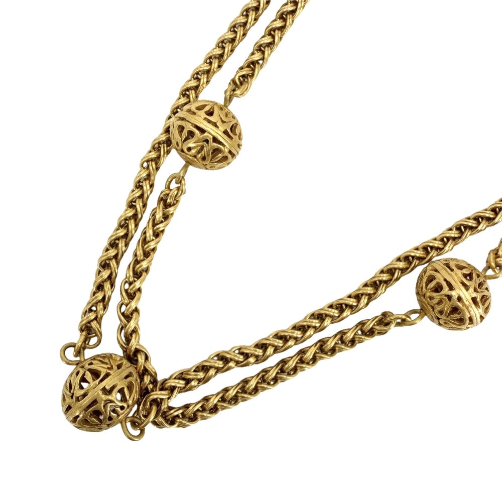 CHANEL シャネル ネックレス ココマーク ロングネックレス アクセサリー GP    95A ゴールド レディース 約200.2g 1995年【中古品】