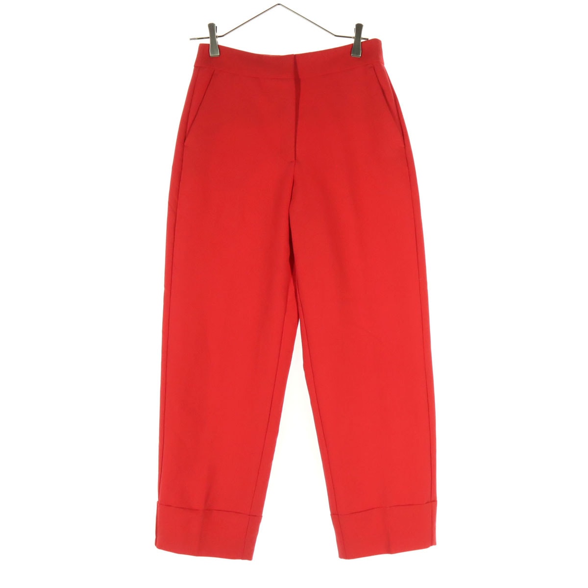 美品 ZARA ザラ テーパードパンツ XS レッド