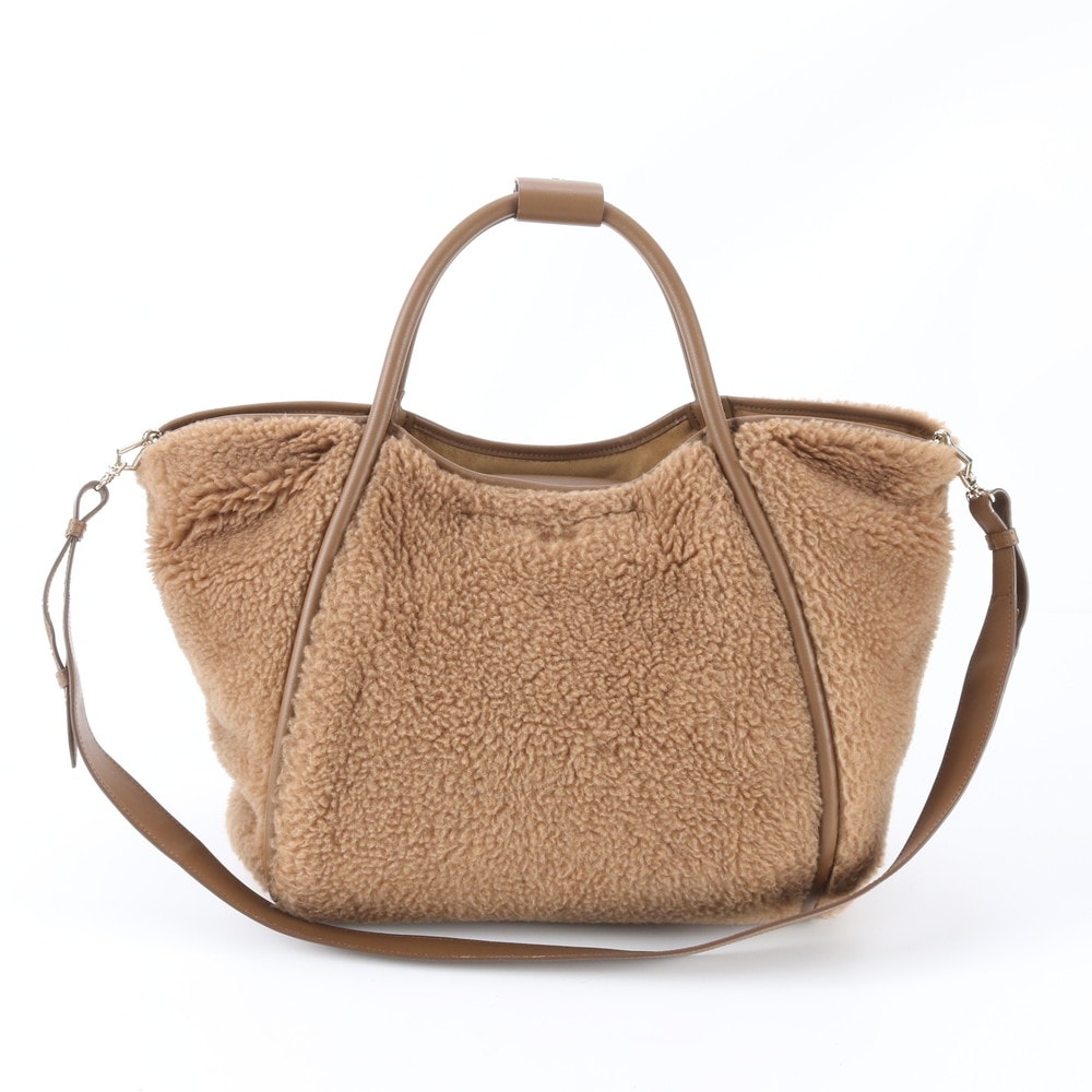 ■極美品 マックスマーラ MaxMara テディベアショルダーバッグ