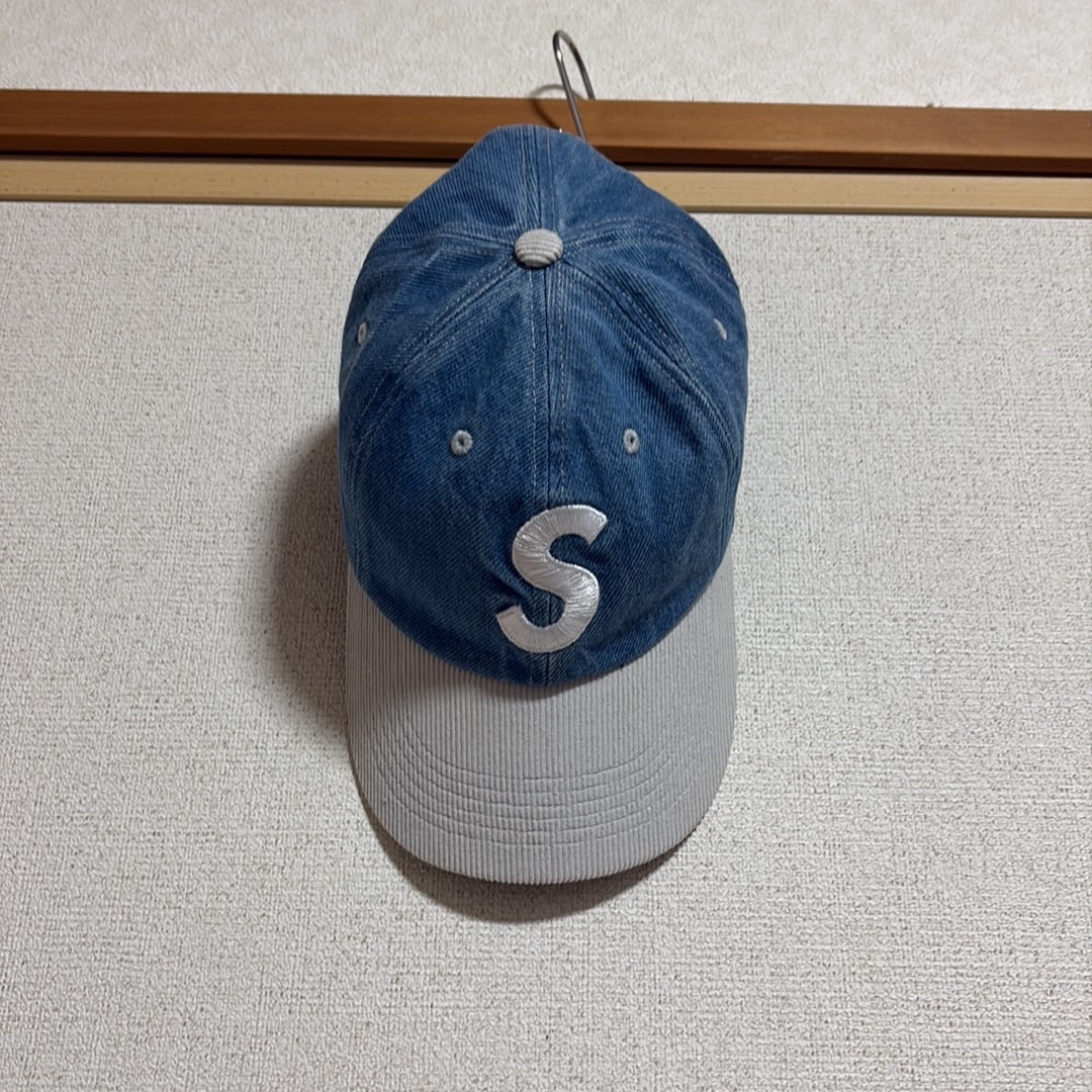 Supreme 2-Tone S Logo 6-Panel "Washed Denim"